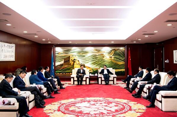 溫樞剛會(huì)見中國(guó)能建黨委書記、董事長(zhǎng)汪建平