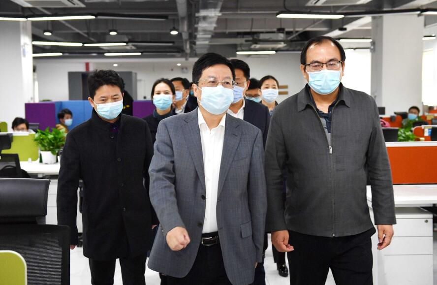 湖南省委常委、長沙市委書記胡衡華到大唐先一科技公司調研