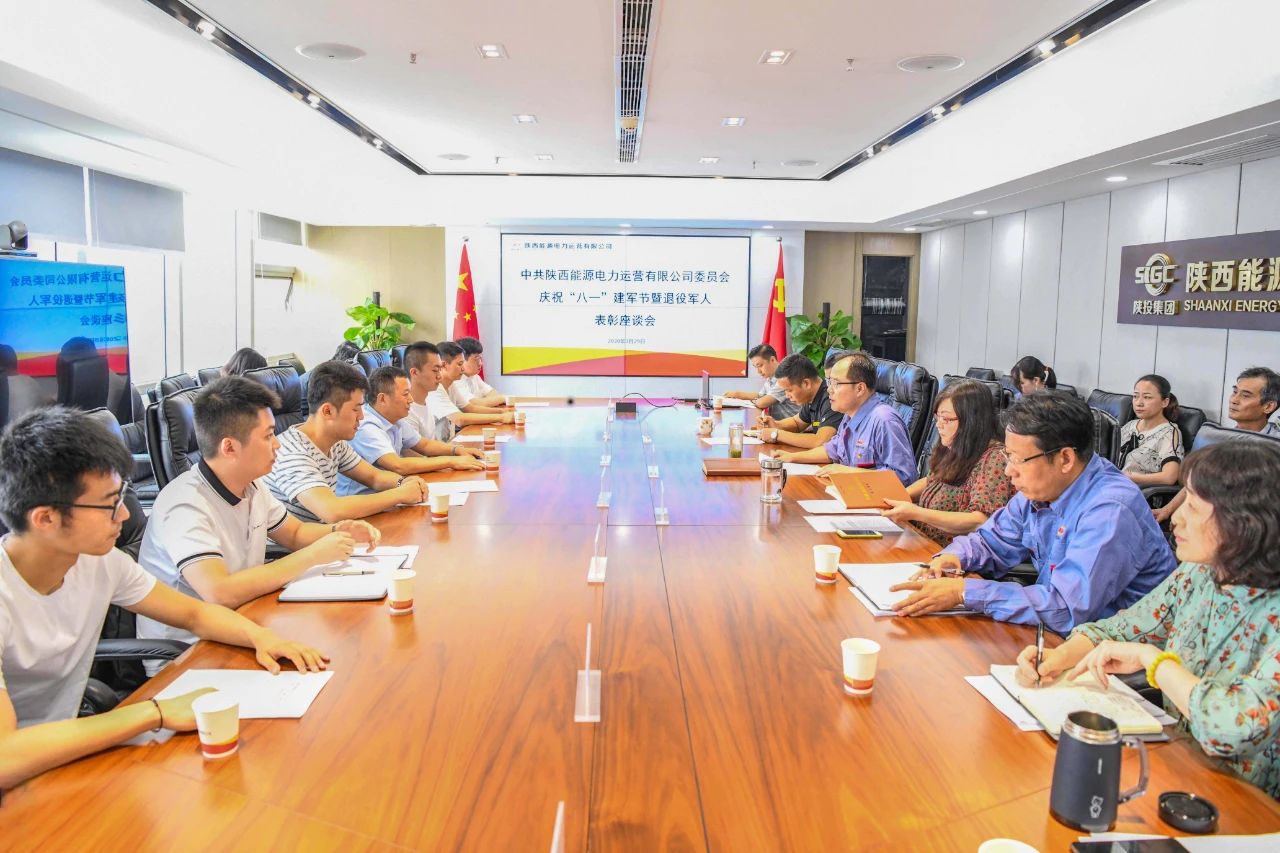 陜投集團電力運營公司召開慶?！鞍艘弧苯ㄜ姽?jié)暨退役軍人表彰座談會