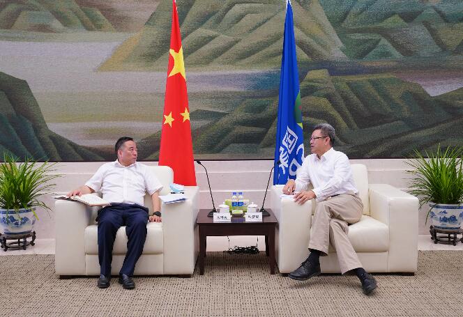 中國(guó)能建黨委書記、董事長(zhǎng)宋海良拜會(huì)國(guó)家電投董事長(zhǎng)錢智民