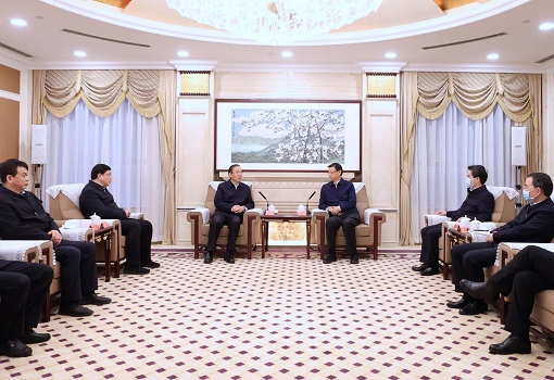 國家電網(wǎng)董事長辛保安、總經(jīng)理張智剛與江蘇省省長許昆林舉行會(huì)談