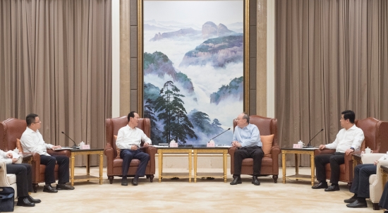 中國電建集團(tuán)公司黨委書記、董事長丁焰章拜會(huì)福建省委書記尹力、省長趙龍