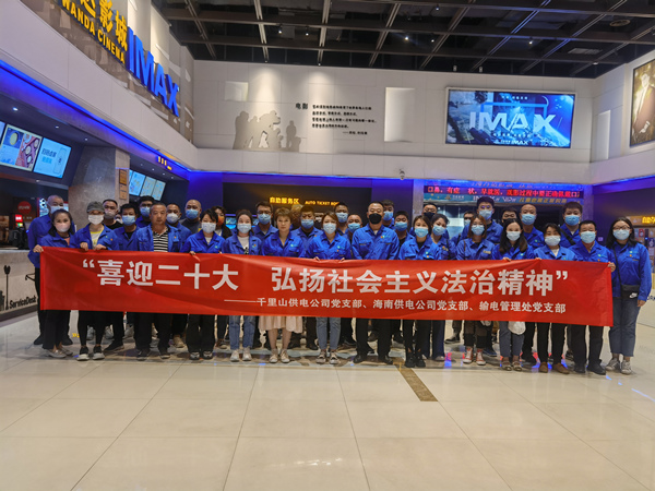 烏海供電公司多家黨支部聯(lián)合開展“喜迎二十大，弘揚(yáng)社會(huì)主義法治精神”主題觀影活動(dòng)