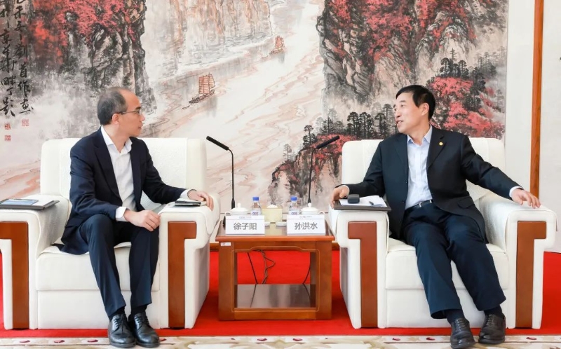 中國能建黨委副書記、總經(jīng)理孫洪水與中興通訊總裁徐子陽會談