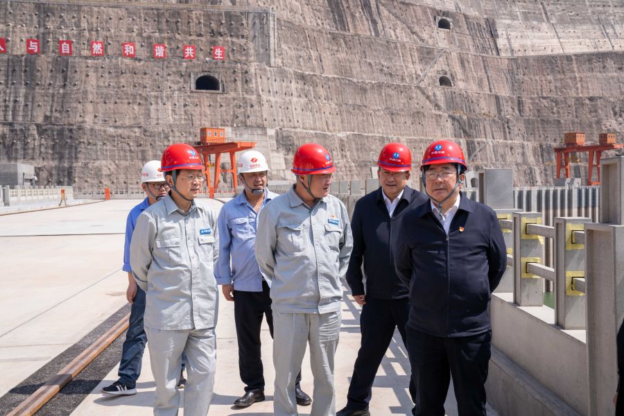 國資委黨建局局長、央企團(tuán)工委書記姚煥調(diào)研白鶴灘水電站