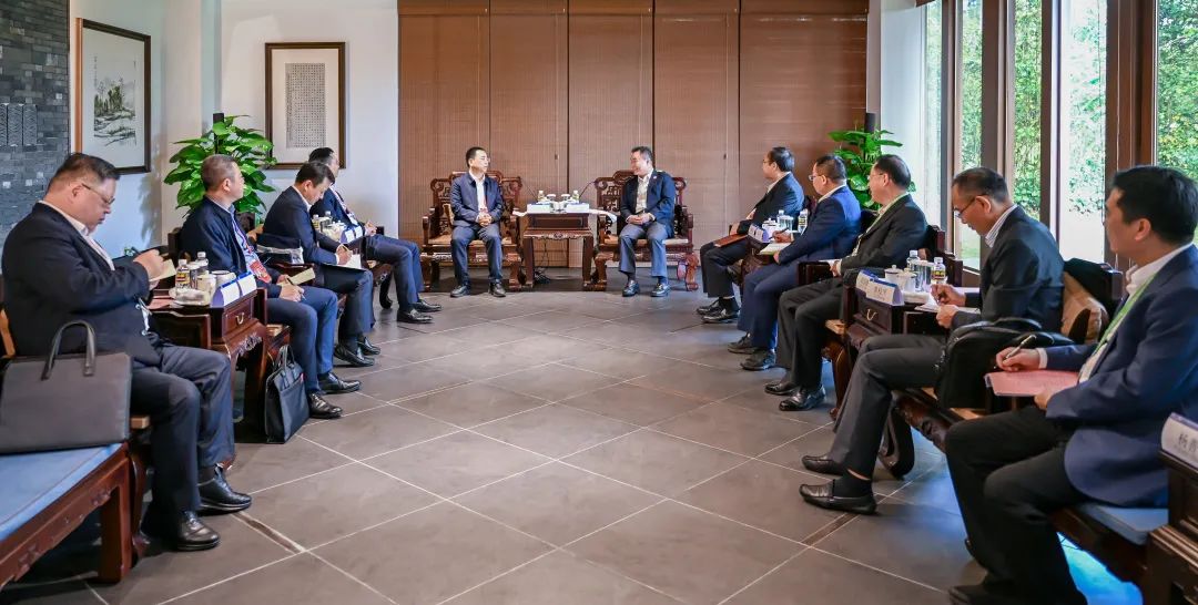 大唐集團黨組書記、董事長鄒磊與海南省副省長倪強會談