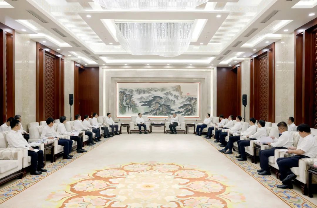 大唐集團鄒磊、劉明勝拜會山東省委書記林武、省長周乃翔