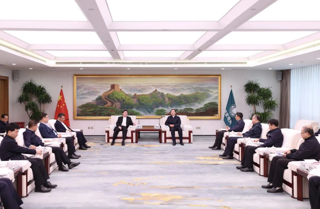 國家電網(wǎng)公司董事長辛保安與甘肅省委書記胡昌升、省長任振鶴會談