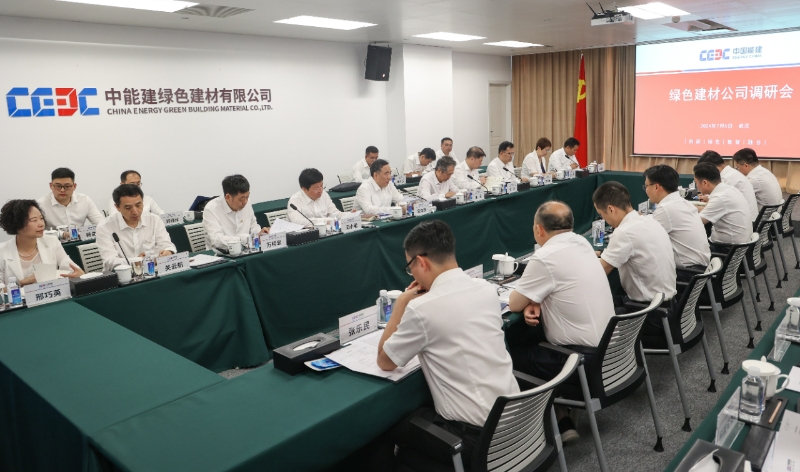 中國能建黨委書記、董事長(zhǎng)宋海良到綠色建材公司調(diào)研