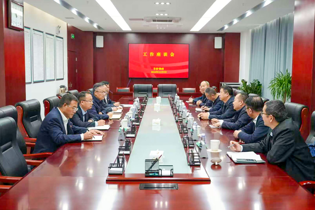 大唐甘肅公司黨委書記王建偉與國網隴南電力公司總經理、黨委副書記王建眾會談