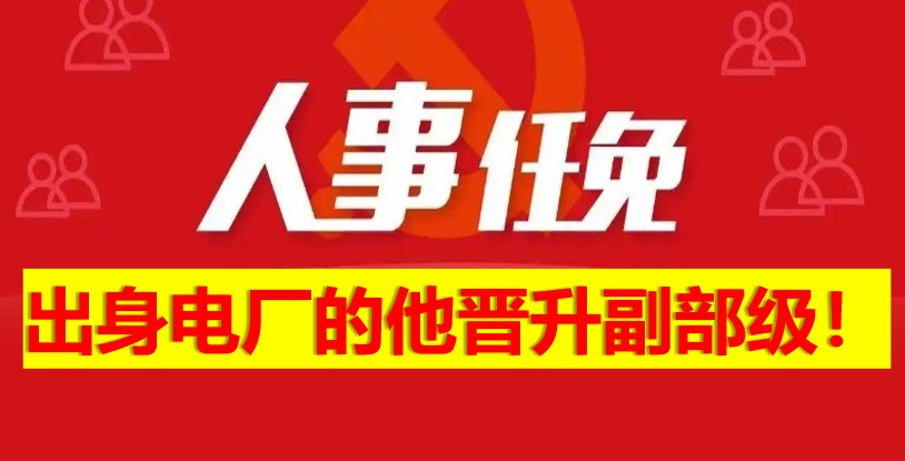 出身電廠的他晉升副部級！