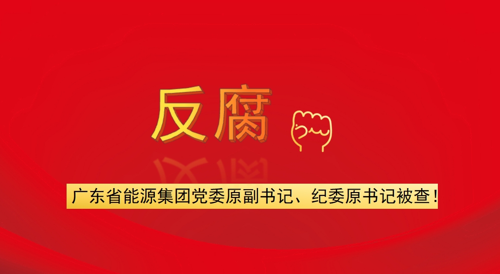廣東省能源集團黨委原副書記、紀委原書記被查！