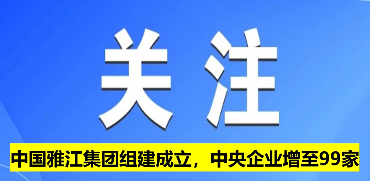 中國雅江集團(tuán)組建成立，中央企業(yè)增至99家