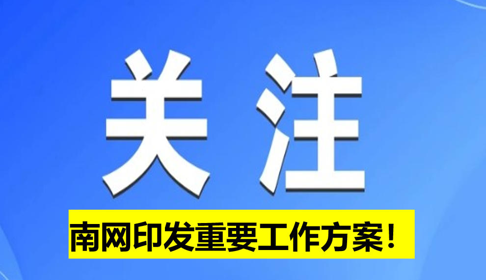 南網(wǎng)印發(fā)重要工作方案！